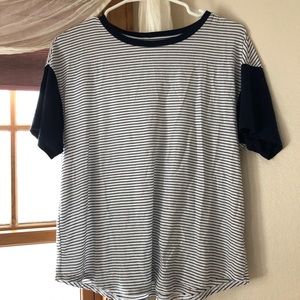 Striped baseball T-shirt